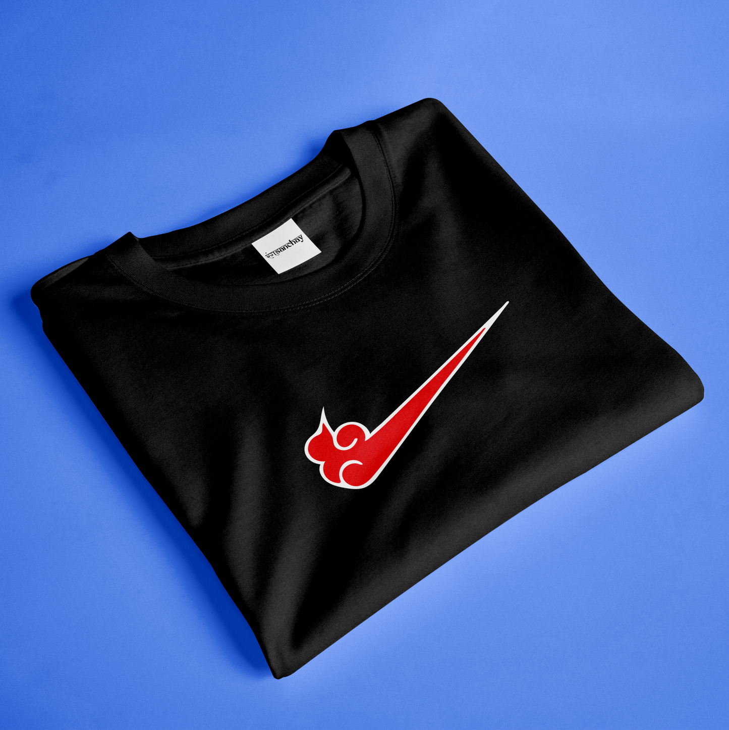 Akatsuki Strike Round Neck Tee – Swoosh Meets Ninja Style