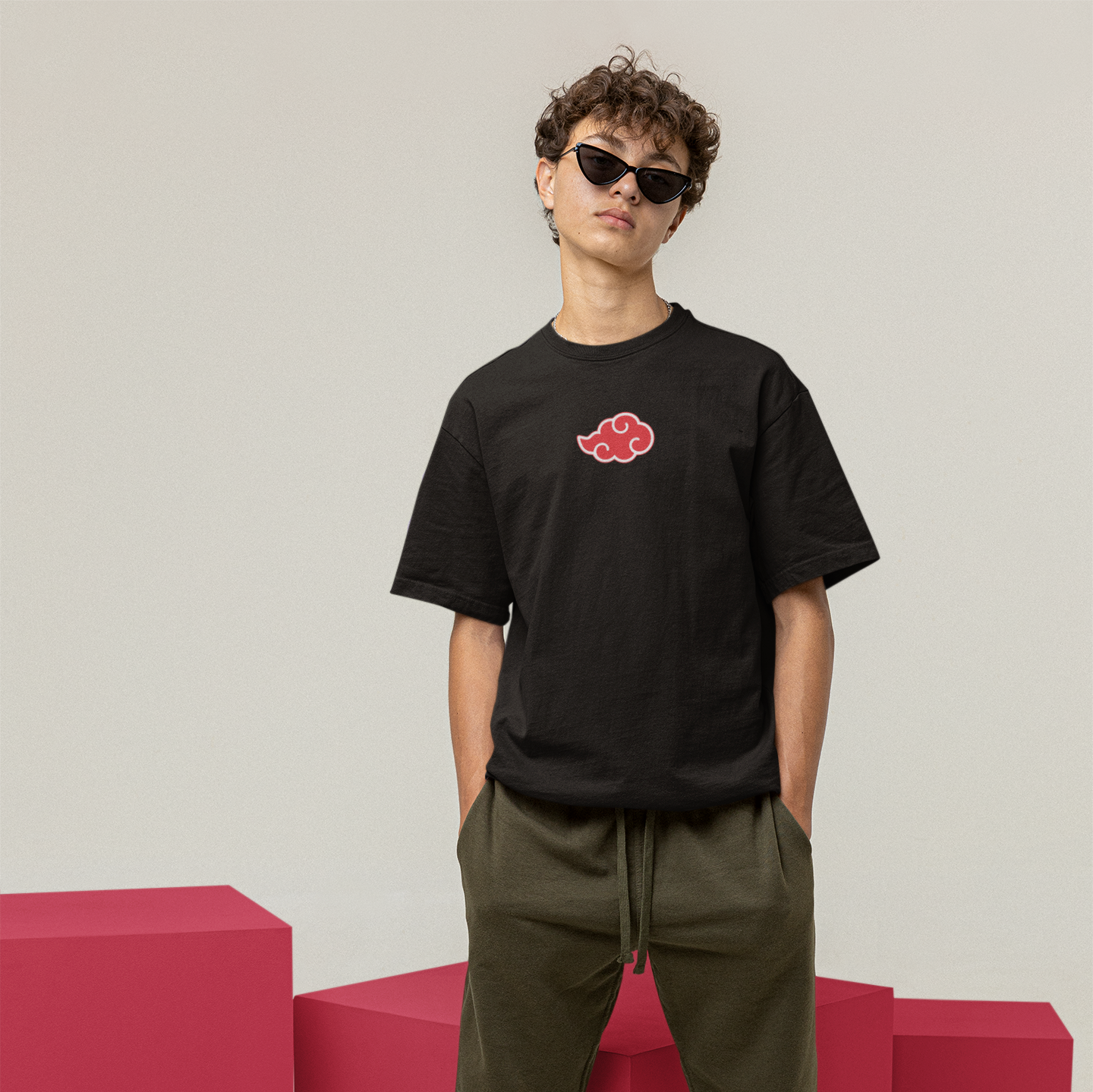 Akatsuki Cloud Oversized T-Shirt - Anime Streetwear Essential