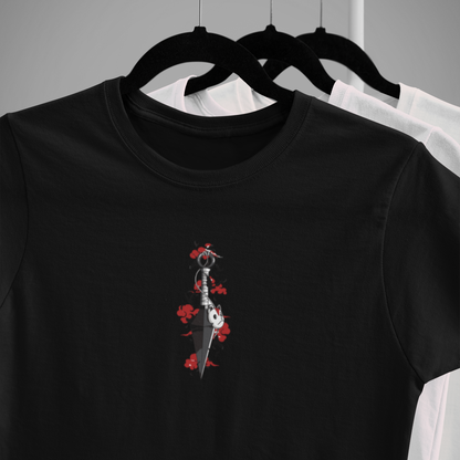 "Shadows of the Akatsuki" - Kunai Knife x Akatsuki Clouds Tee